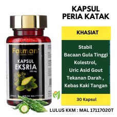 KAPSUL PERIA KATAK EKSTRIA (30 Kapsul) Asli 100% - Turunkan Gula Kencing Manis/ Diabetis 