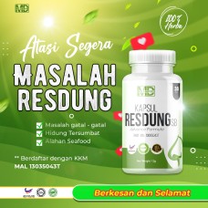 KAPSUL RESDUNG SB - Penawar Atasi Resdung Gatal Hidung, Bersin Tak Selesa, Hidung Tersumbat, Nafas Berbau, Alahan Habuk & Alah Makanan Laut